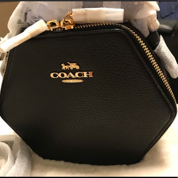 Coach Handbags - NEW COACH HEXAGONAL CROSSBODY